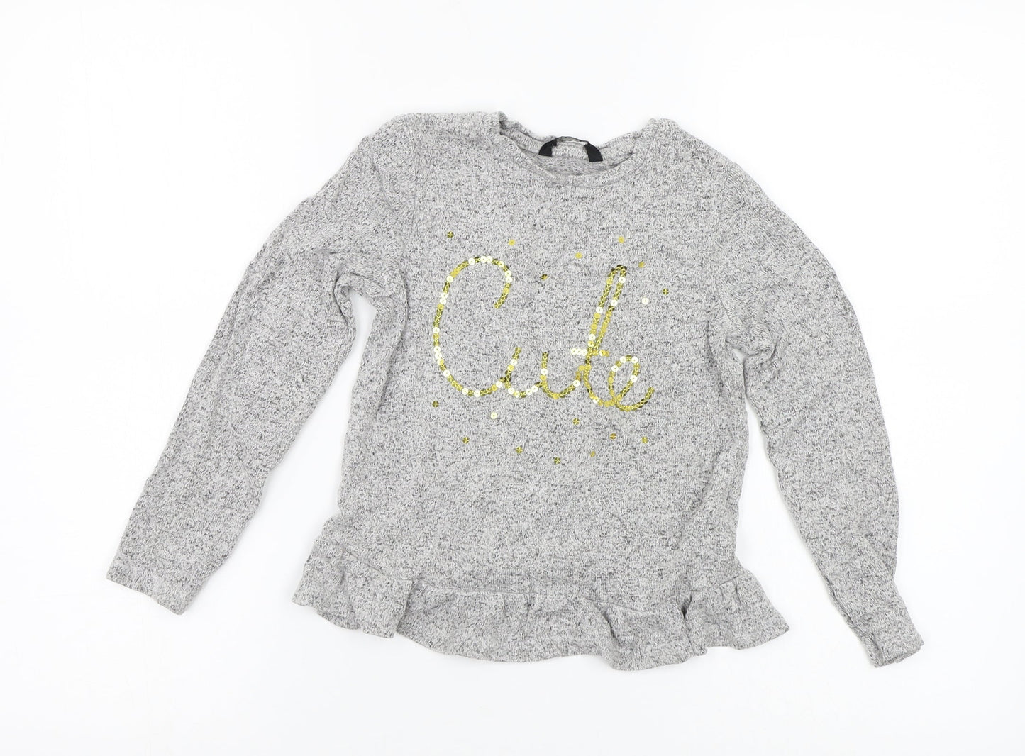 George Girls Green   Henley Sweatshirt Size 5 Years  - cute