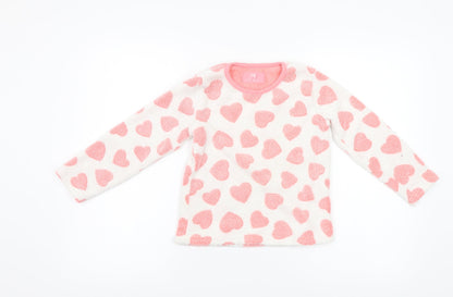YD Girls Pink Geometric  Pullover Sweatshirt Size 7-8 Years