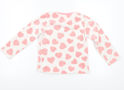 YD Girls Pink Geometric  Pullover Sweatshirt Size 7-8 Years