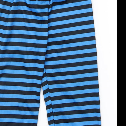 George Boys Blue Striped  Jogger Trousers Size 2 Years