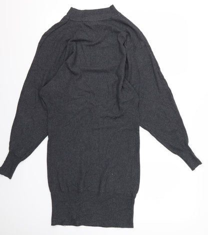 PRIMARG Womens Grey   Jumper Dress  Size XS