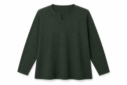 Front view of alexara women’s green jumper, size L