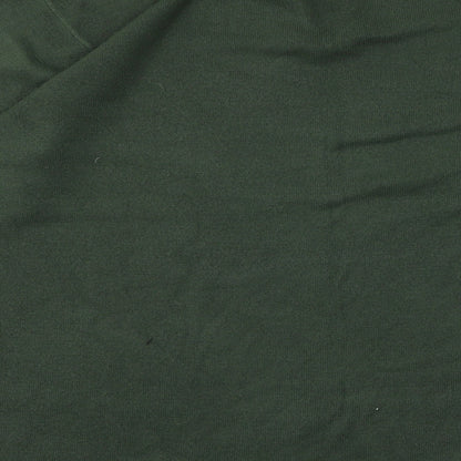 Brand and care label for alexara women’s green jumper, size L
