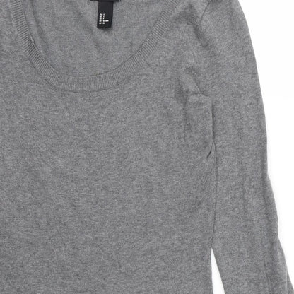 H&M Womens Grey   Pullover Jumper Size S