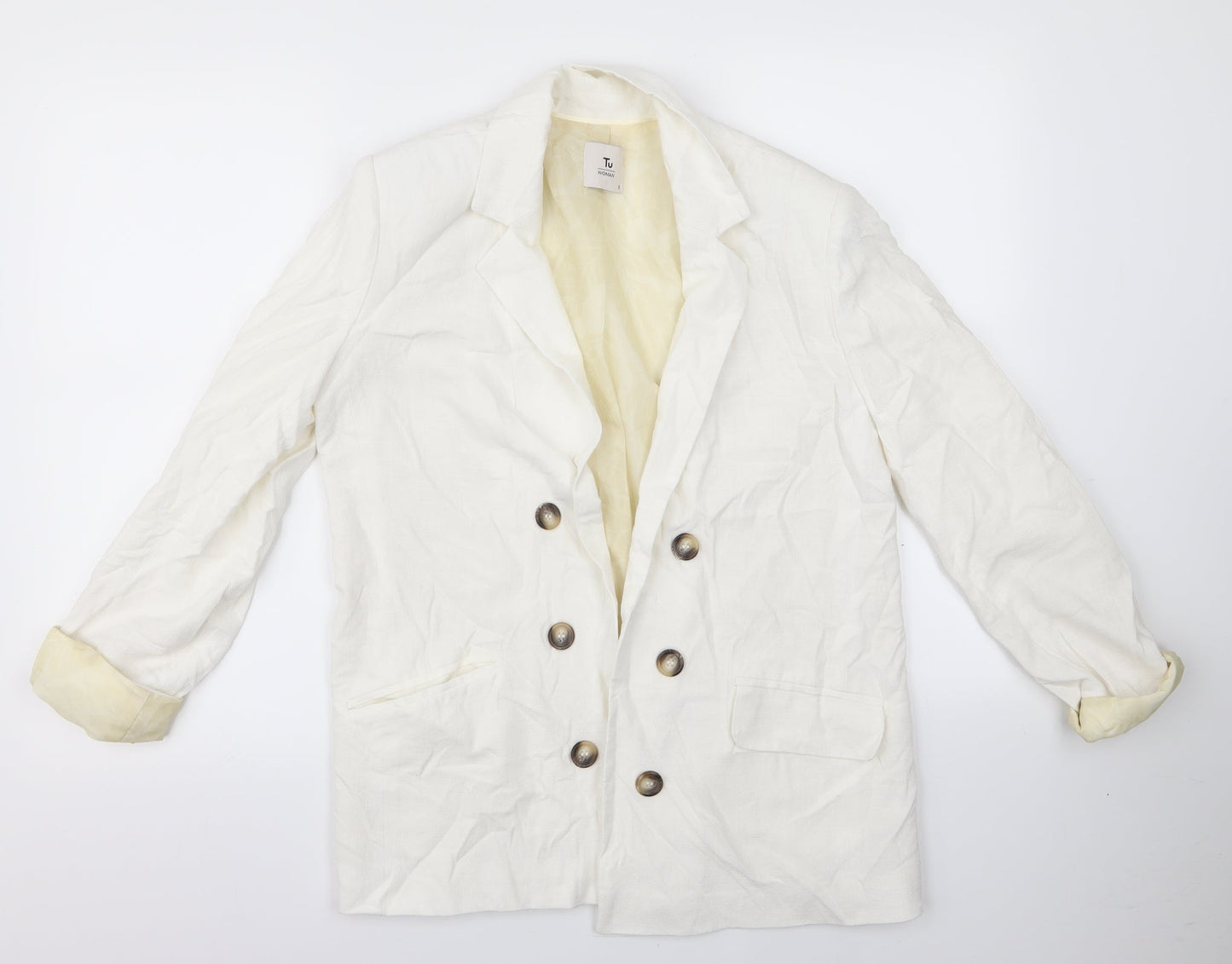 TU Womens White   Jacket  Size 8