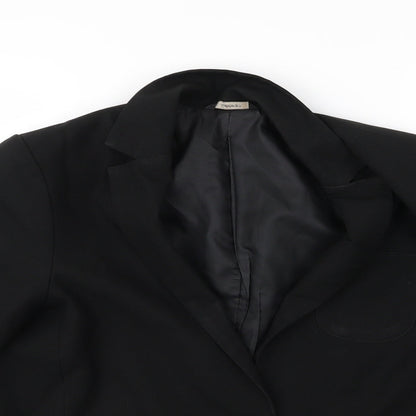 Close-up detail of George girls’ black jacket, size 15, years
