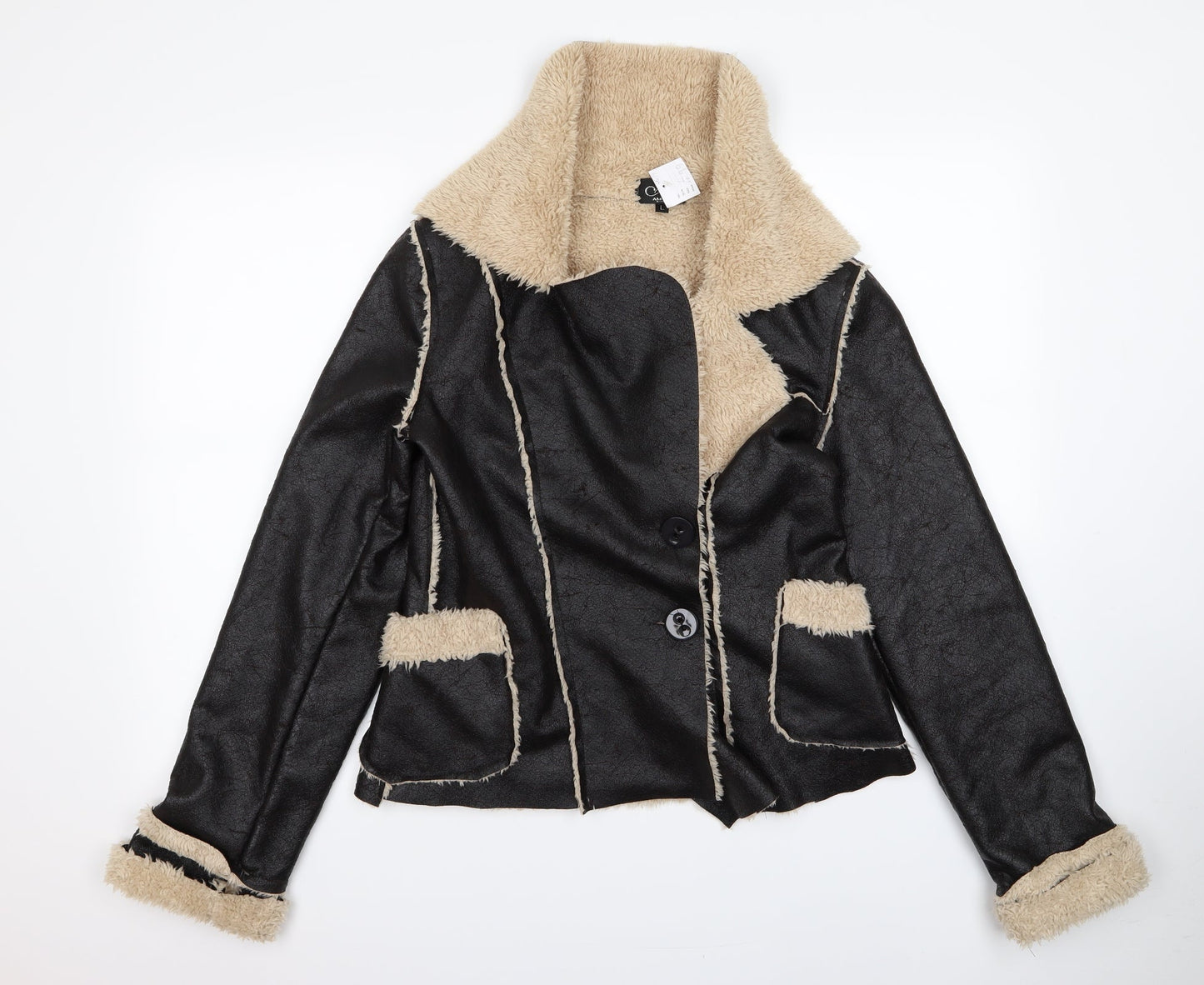 Womens UK Size L Preworn Black Jacket