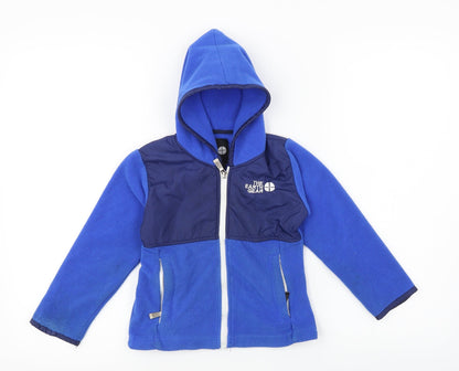 Additional front view of THE EARTH GEAR boys’ blue basic coat coat, size 2, years