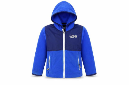Front view of THE EARTH GEAR boys’ blue basic coat coat, size 2, years