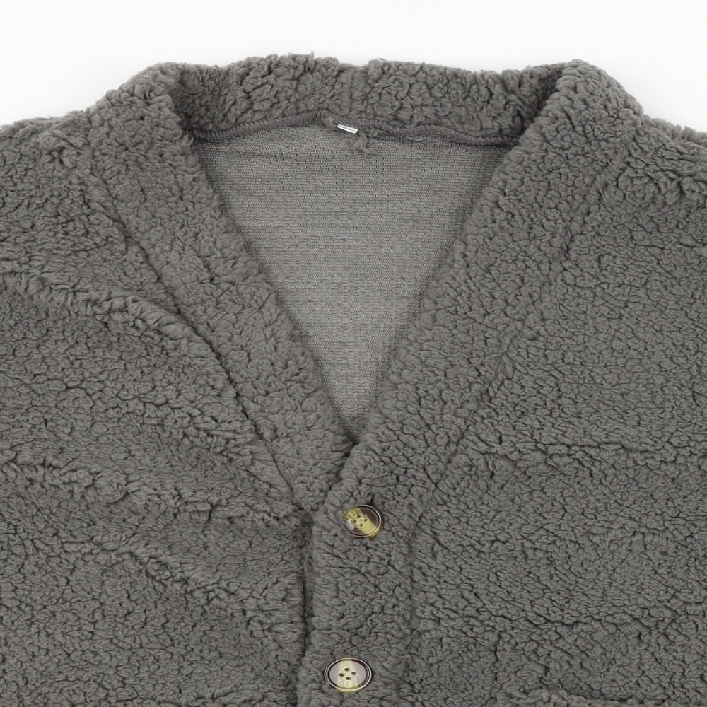 Preworn Womens Grey   Cardigan Jumper Size XL