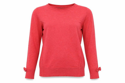 Dorothy Perkins Womens Red   Pullover Jumper Size 14  - bows on sleeves
