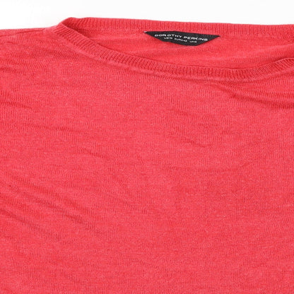 Dorothy Perkins Womens Red   Pullover Jumper Size 14  - bows on sleeves