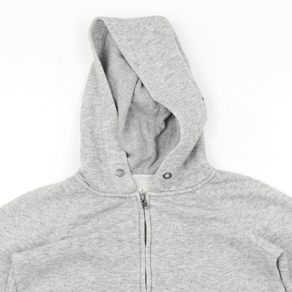 Womens UK Size 6 Jack Wills Grey Full Zip Hoodie