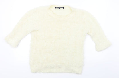 Additional front view of French Connection women’s ivory jumper, size L