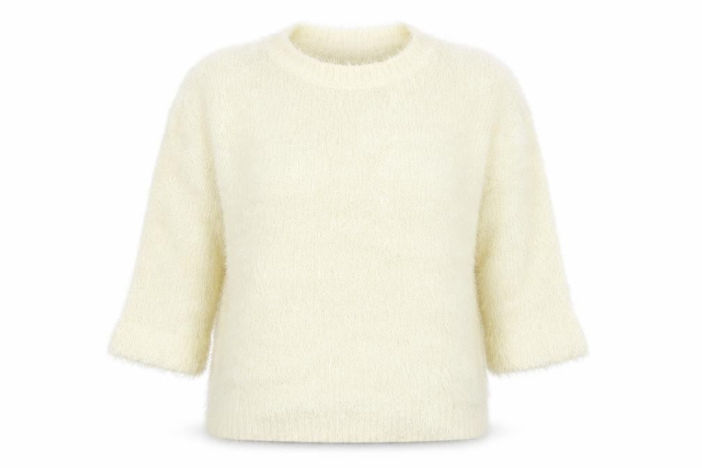 Front view of French Connection women’s ivory jumper, size L