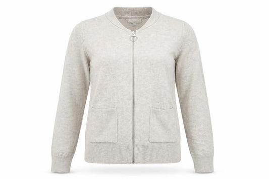 Red Herring Womens Grey   Full Zip Jumper Size 10