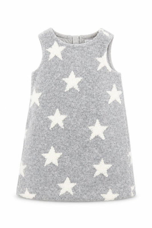 Gap Girls Grey   T-Shirt Dress  Size 3 Years  - STARS