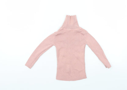 Back view of George girls’ pink basic blouse, size 2, years