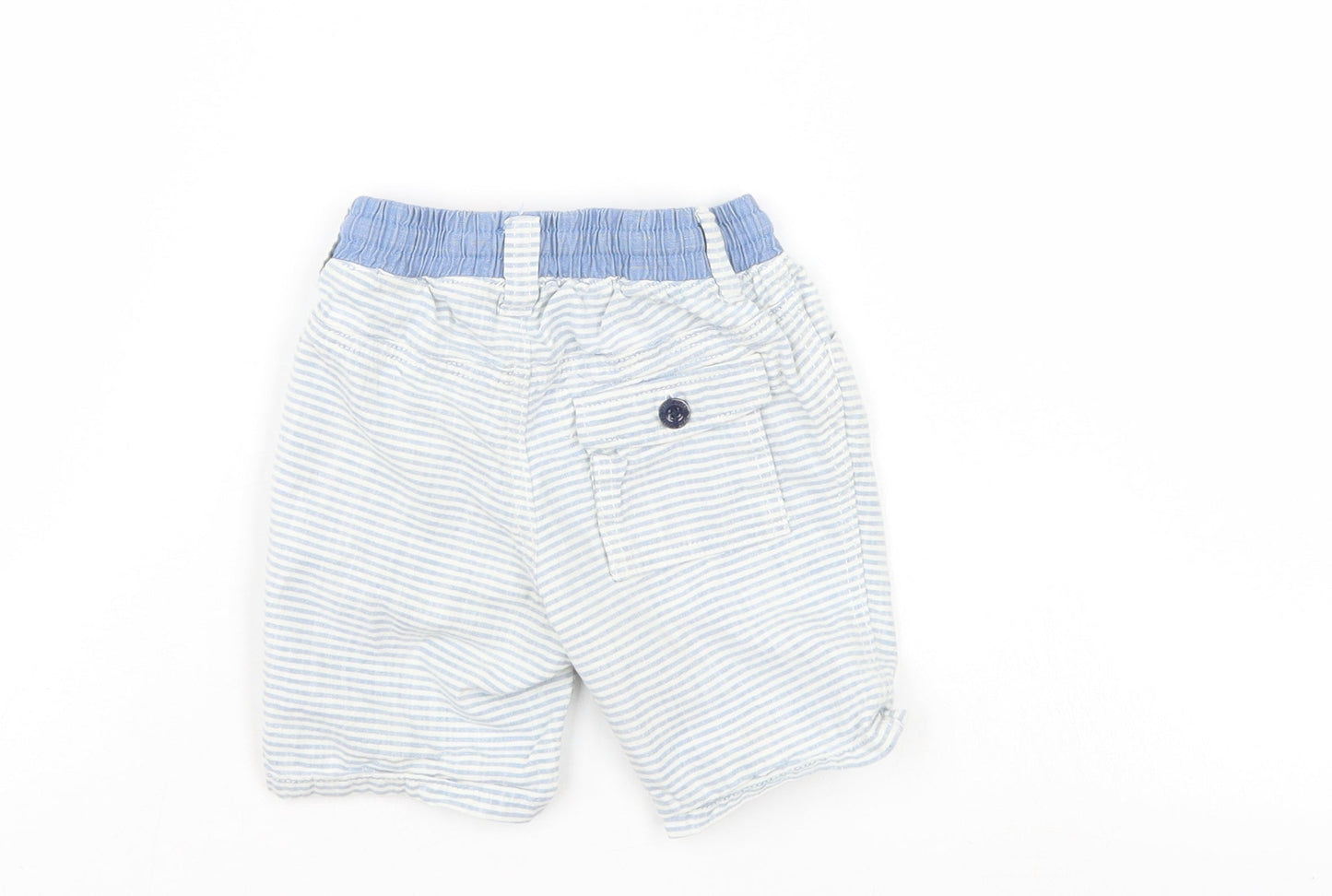 label of graded goods  Blue Striped  Track Pants Jeans Size 3-6 Months