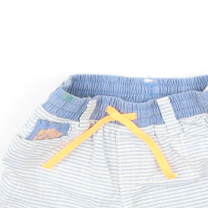 label of graded goods  Blue Striped  Track Pants Jeans Size 3-6 Months