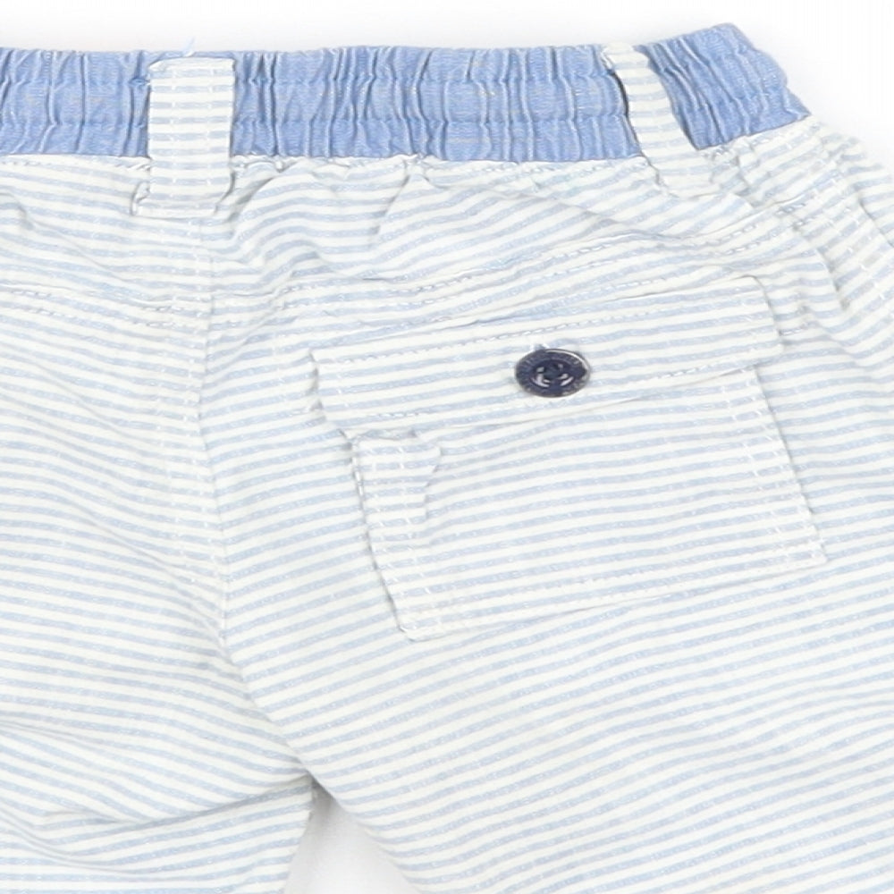 label of graded goods  Blue Striped  Track Pants Jeans Size 3-6 Months