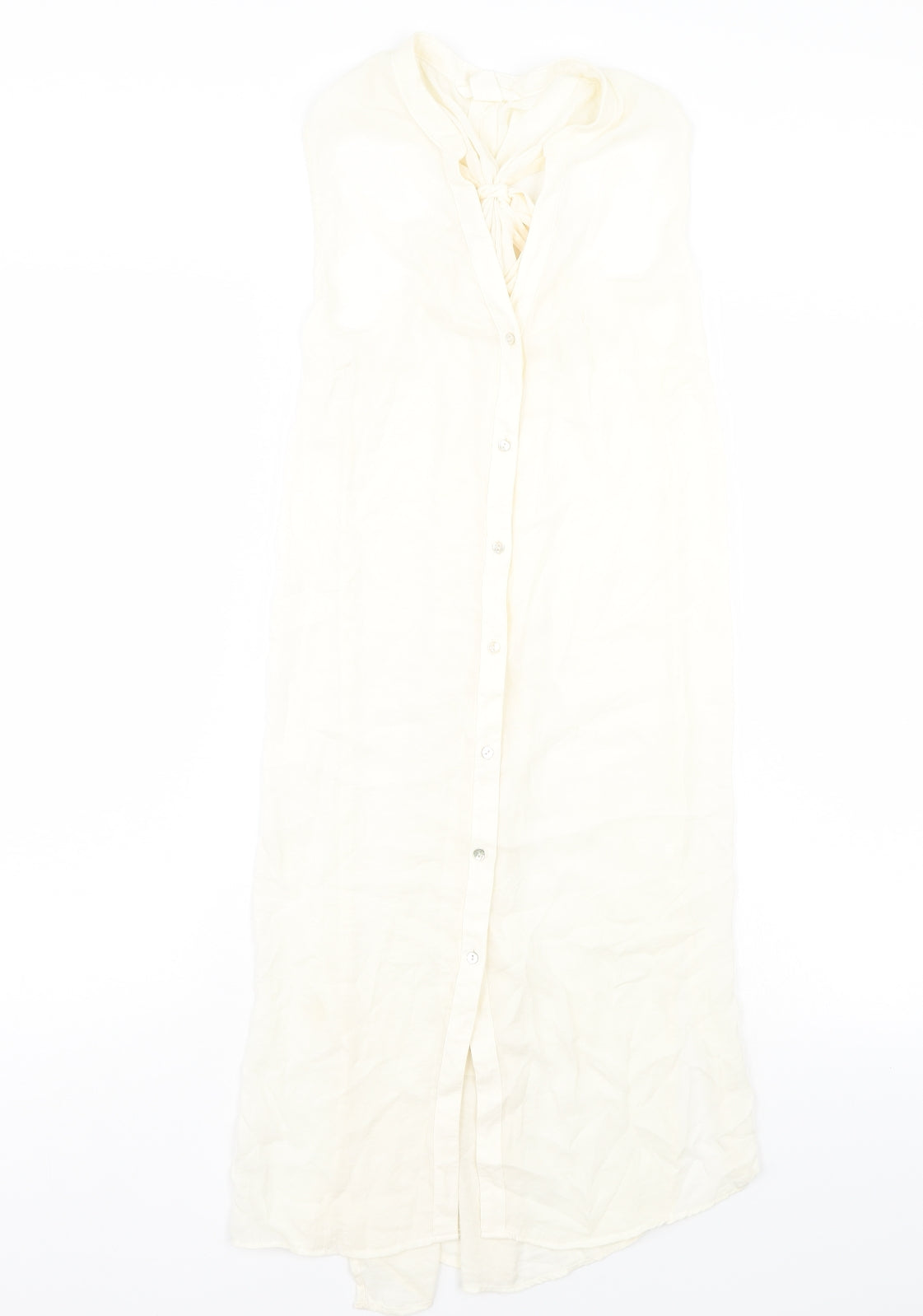 H&M Womens White   T-Shirt Dress  Size 10