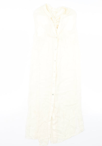 H&M Womens White   T-Shirt Dress  Size 10