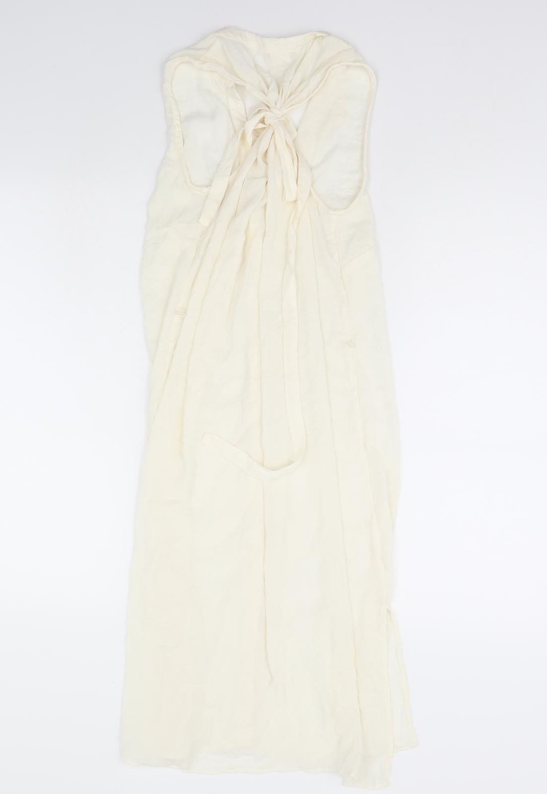 H&M Womens White   T-Shirt Dress  Size 10