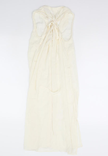 H&M Womens White   T-Shirt Dress  Size 10