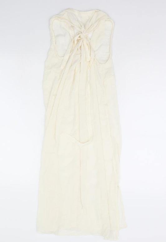H&M Womens White   T-Shirt Dress  Size 10