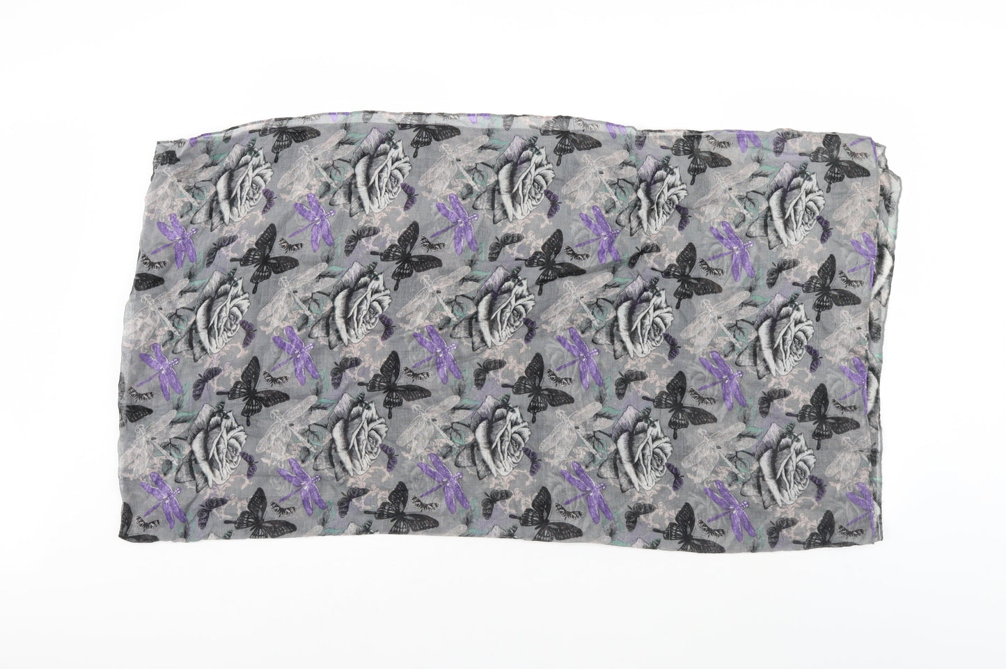 Preworn  Grey Argyle/Diamond Canvas  Scarf