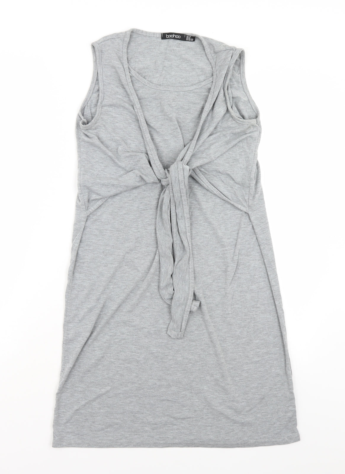 Boohoo Womens Grey   Basic Blouse Size 10