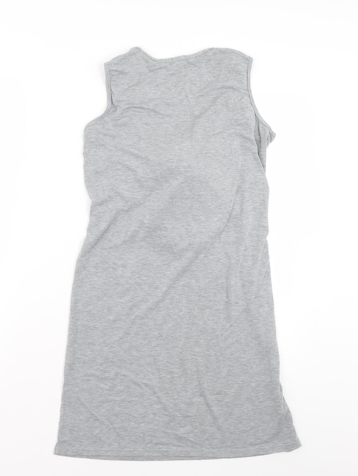 Boohoo Womens Grey   Basic Blouse Size 10