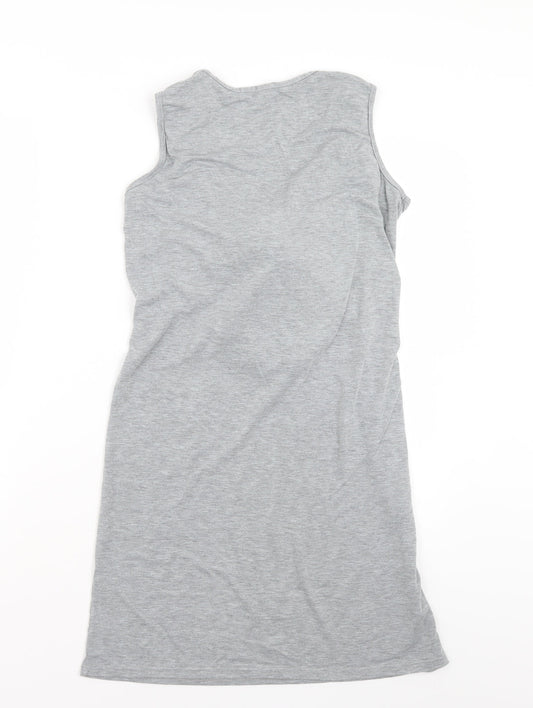 Boohoo Womens Grey   Basic Blouse Size 10