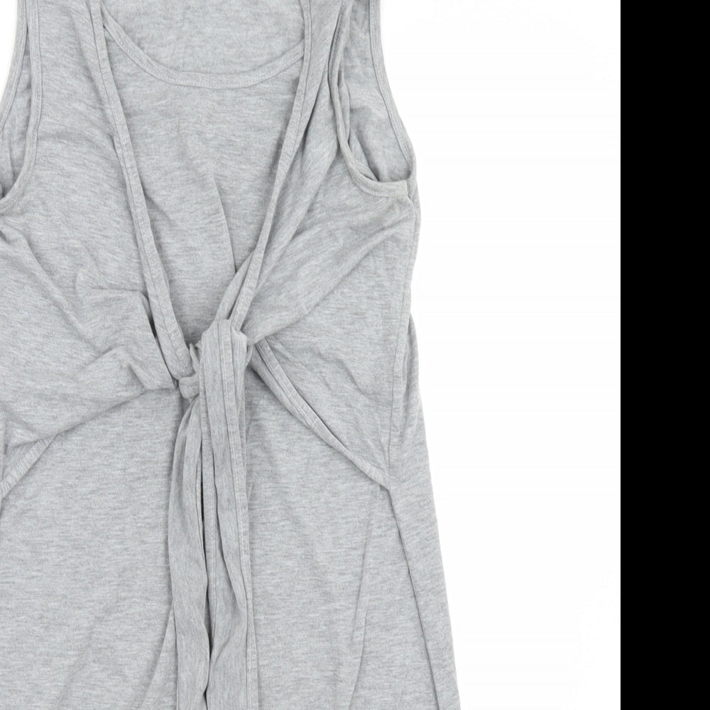 Boohoo Womens Grey   Basic Blouse Size 10