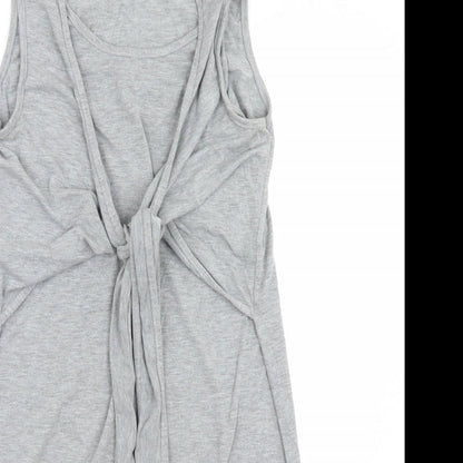 Boohoo Womens Grey   Basic Blouse Size 10