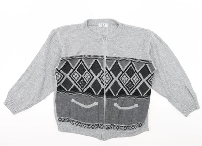 fab Mens Grey   Pullover Jumper Size M