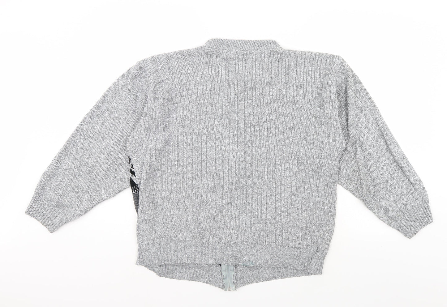 fab Mens Grey   Pullover Jumper Size M