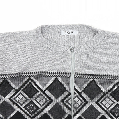 fab Mens Grey   Pullover Jumper Size M