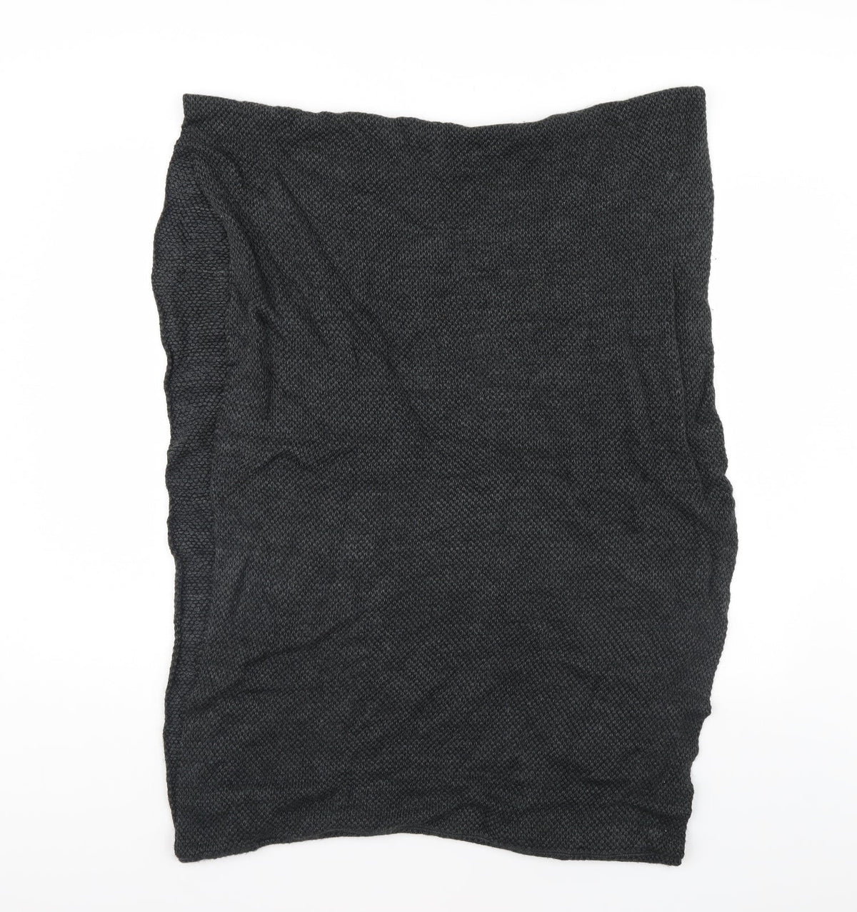 Additional front view of Preworn unisex grey shawl/wrap
