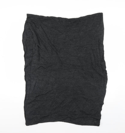 Additional front view of Preworn unisex grey shawl/wrap