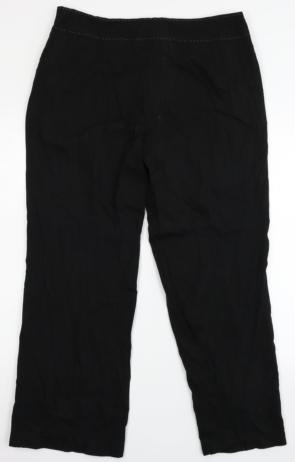 Womens UK Size 16 NEXT Regular Fit Dress Pants Black Trousers