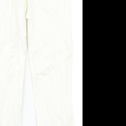 JDV Womens White  Denim Straight Jeans Size 14 L26 in