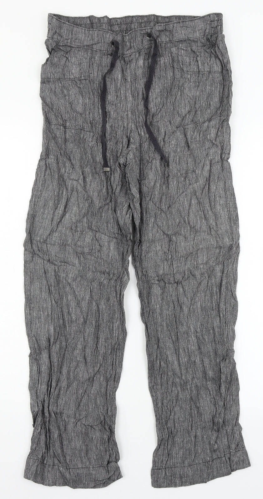 George Womens Grey   Trousers  Size 10 L26 in