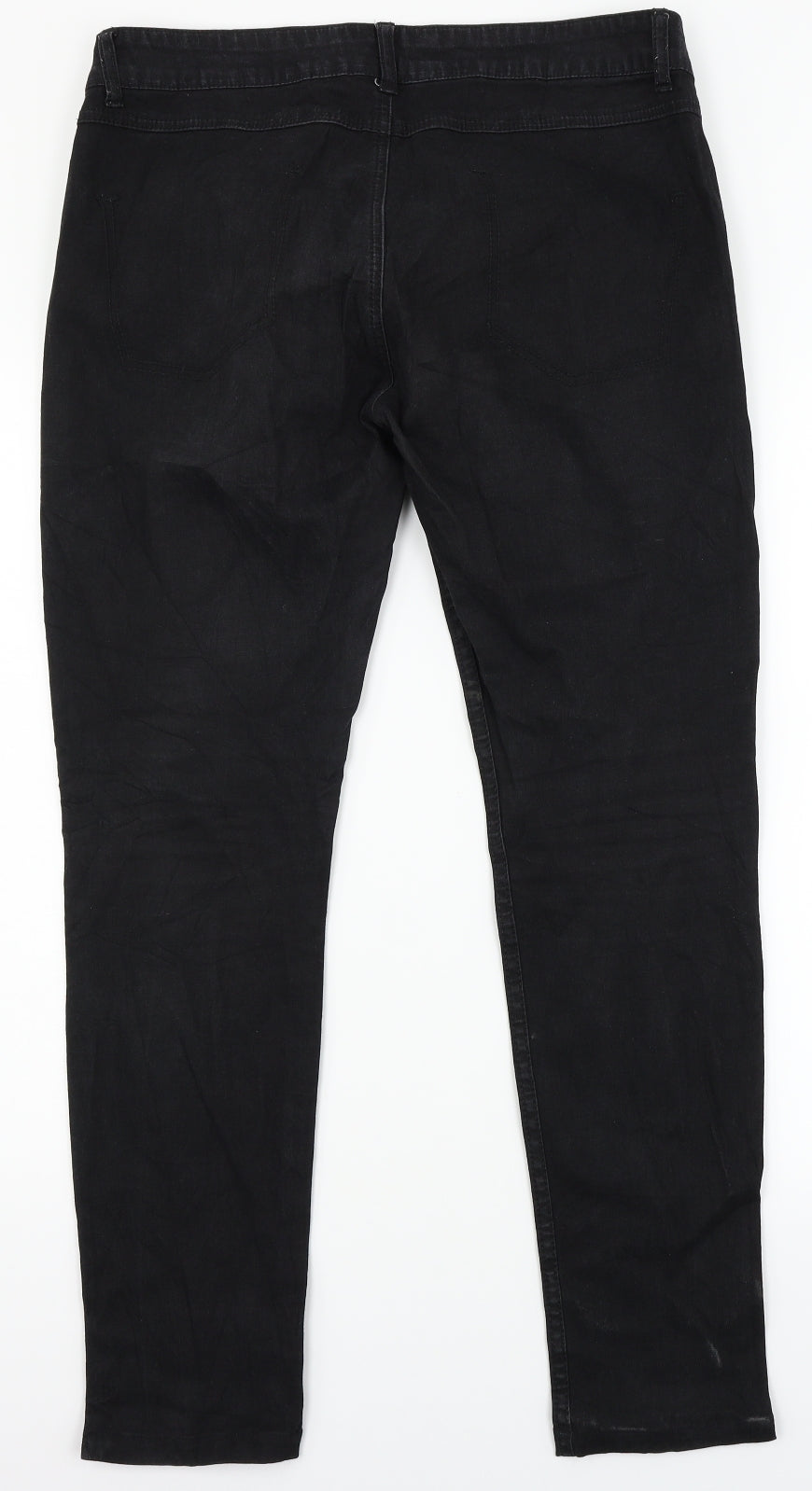 TRF Denim Womens Black  Denim Straight Jeans Size 12 L28 in