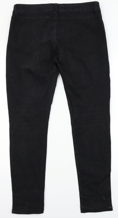 TRF Denim Womens Black  Denim Straight Jeans Size 12 L28 in