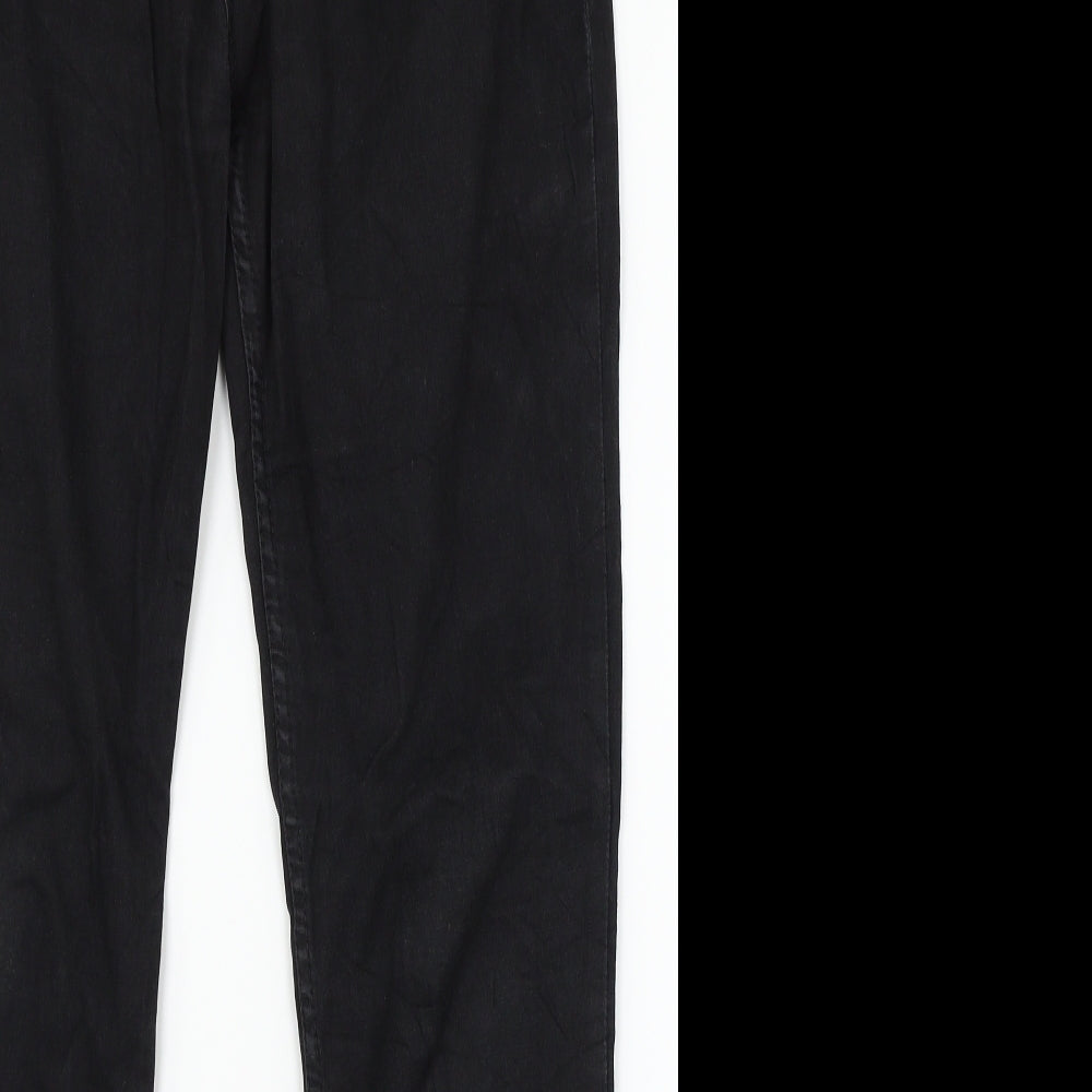 TRF Denim Womens Black  Denim Straight Jeans Size 12 L28 in
