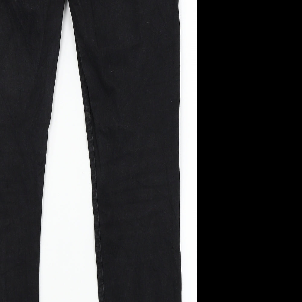 TRF Denim Womens Black  Denim Straight Jeans Size 12 L28 in