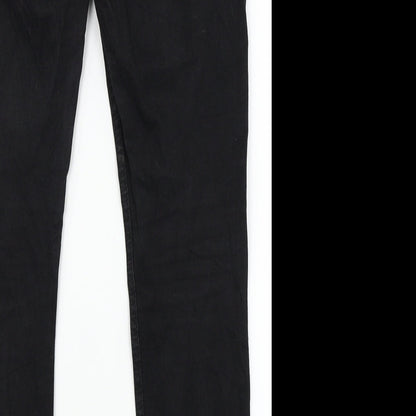TRF Denim Womens Black  Denim Straight Jeans Size 12 L28 in