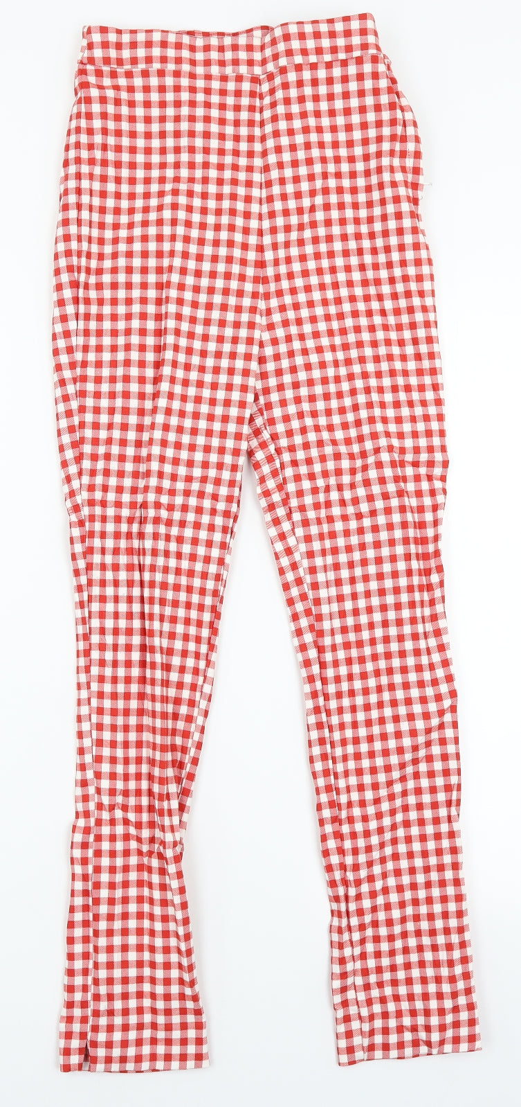Womens UK Size 6 Astradivarius Regular Fit  Red Trousers